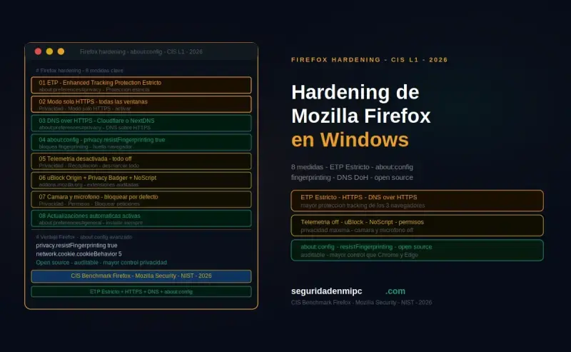 Hardening de navegadores en Windows: Mozilla Firefox