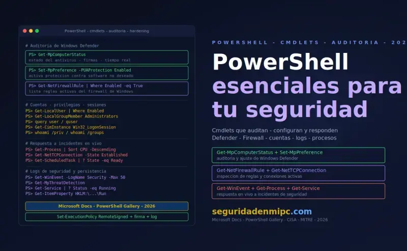 PowerShell para auditar la seguridad en Windows