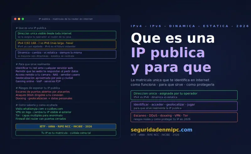 ¿Qué es una IP pública y para qué sirve?