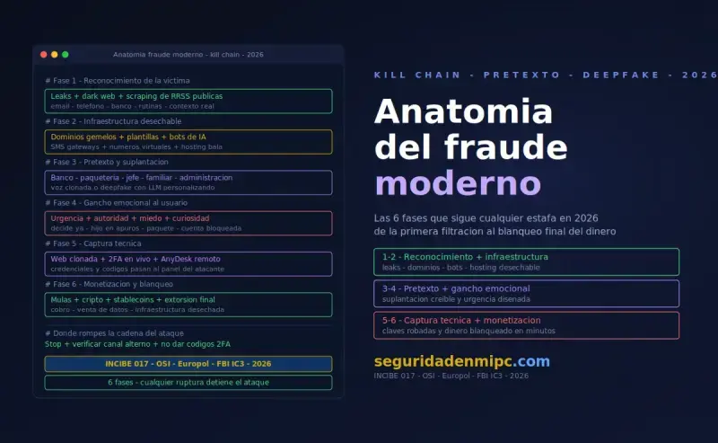 Anatomía de las estafas y fraudes digitales modernas