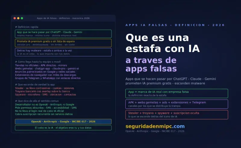 ¿Qué es una estafa con inteligencia artificial a través de apps falsas?