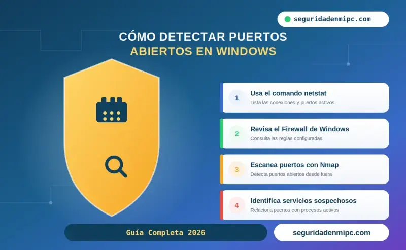 Cómo detectar puertos abiertos en tu ordenador con Windows