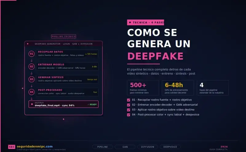 Cómo se genera un deepfake: la técnica paso a paso